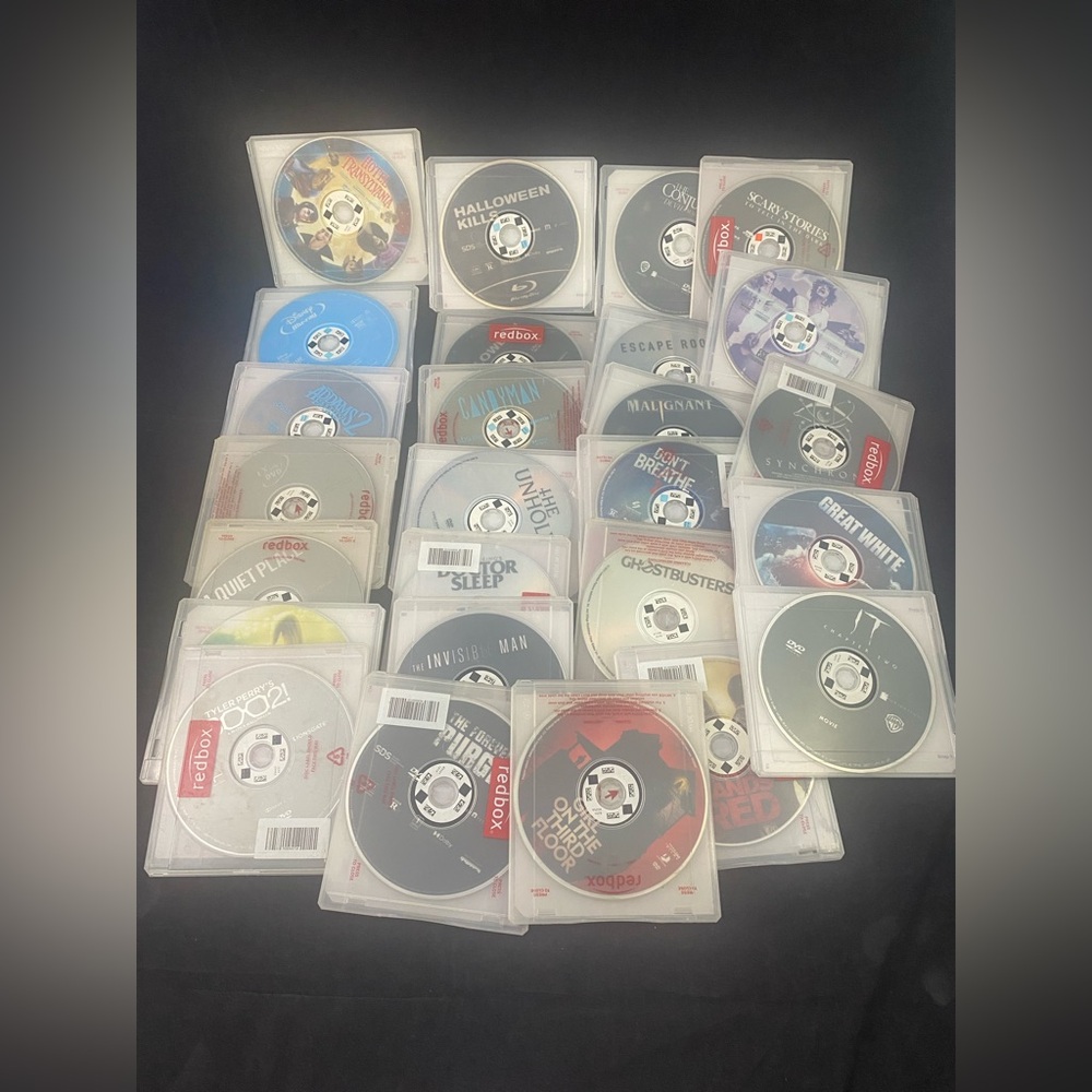 Redbox Scary Horror & Family Mix Halloween DVD Movie Lot of 26 Untested AS IS